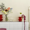 Kosta Boda Art Glass Kosta Boda Pagod Vase Red Small