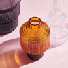 Kosta Boda Art Glass Kosta Boda Pavilion Vase Dark Amber Small