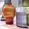 Kosta Boda Art Glass Kosta Boda Pavilion Vase Dark Amber Small