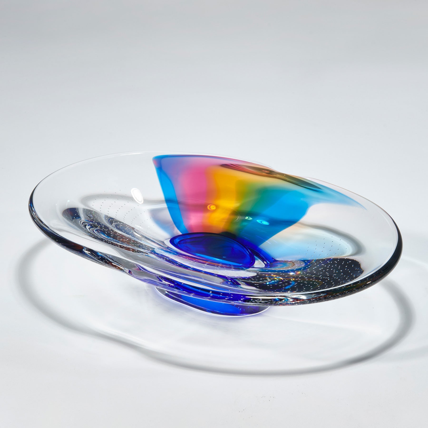 Kosta Boda Art Glass Kosta Boda Rainbow Dish Gw Ltd 100-17