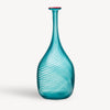 Kosta Boda Art Glass Kosta Boda Red Rim Green Bottle