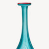 Kosta Boda Art Glass Kosta Boda Red Rim Green Bottle