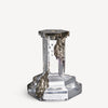 Kosta Boda Art Glass Kosta Boda Rocky Baroque Candlestick Glossy Glaze Large