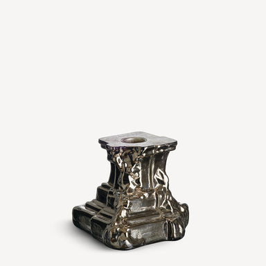 Kosta Boda Art Glass Kosta Boda Rocky Baroque Candlestick Glossy Glaze Small