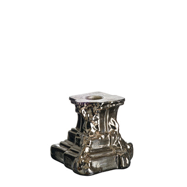Kosta Boda Art Glass Kosta Boda Rocky Baroque Candlestick Glossy Glaze Small