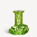 Kosta Boda Art Glass Kosta Boda Rocky Baroque Candlestick Kryptonite Large
