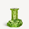 Kosta Boda Art Glass Kosta Boda Rocky Baroque Candlestick Kryptonite Large