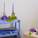 Kosta Boda Art Glass Kosta Boda Rocky Baroque Candlestick Kryptonite Medium