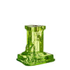 Kosta Boda Art Glass Kosta Boda Rocky Baroque Candlestick Kryptonite Medium