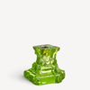 Kosta Boda Art Glass Kosta Boda Rocky Baroque Candlestick Kryptonite Small