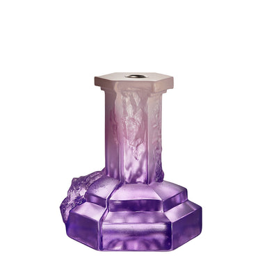 Kosta Boda Art Glass Kosta Boda Rocky Baroque Candlestick Lilac Haze Large