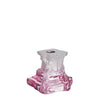 Kosta Boda Art Glass Kosta Boda Rocky Baroque Candlestick Spicy Rose Small