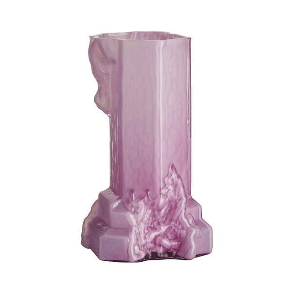 Kosta Boda Art Glass Kosta Boda Rocky Baroque Vase Cool Pink