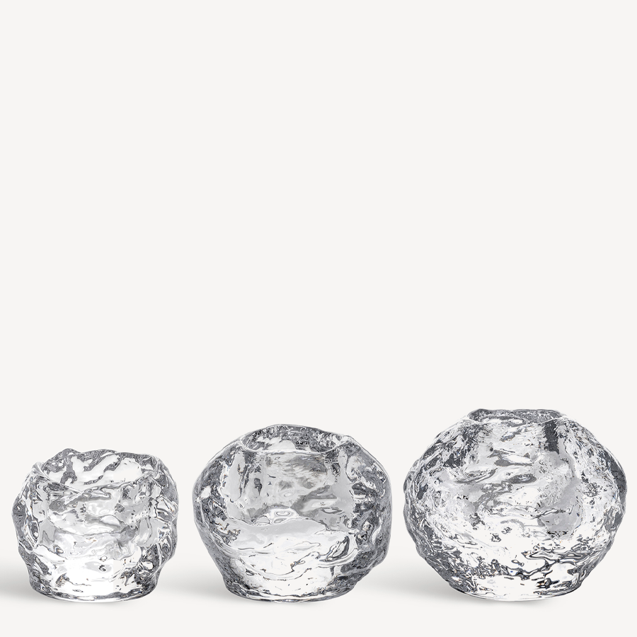 Kosta Boda Art Glass Kosta Boda Snowball Votive Set