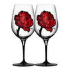 Kosta Boda Art Glass Kosta Boda Tattoo Wine Glass - Set of 2
