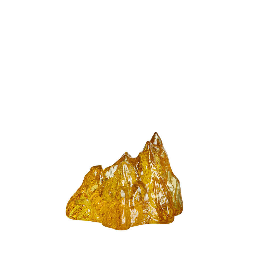 Kosta Boda Art Glass Kosta Boda The Rock Votive Yellow