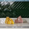 Kosta Boda Art Glass Kosta Boda The Rock Votive Yellow