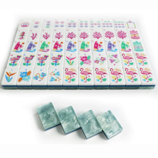 Krackle & Bam Mahjong Giftware Coastal Breeze American Mahjong Tile Set