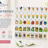Krackle & Bam Mahjong Giftware Country Garden American Mahjong Tile Set
