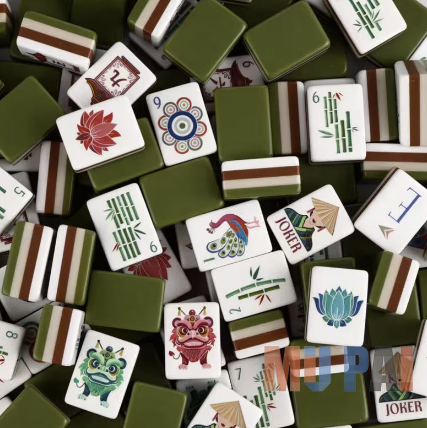 Krackle & Bam Mahjong Giftware Krackle & Bam Jade Guardian Mahjong Set