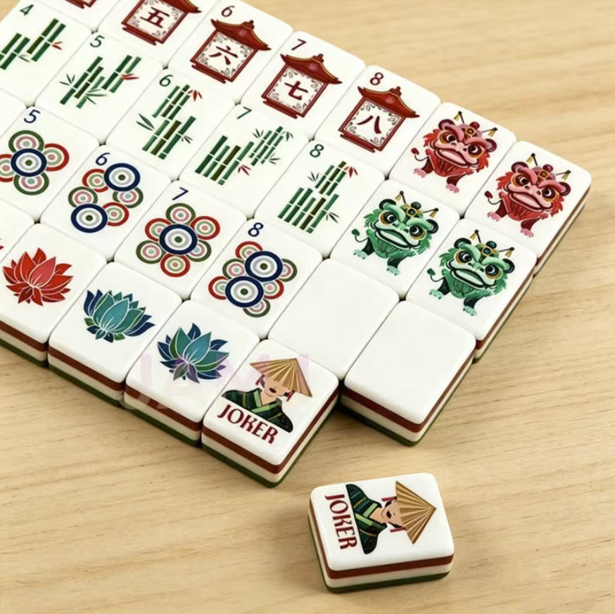 Krackle & Bam Mahjong Giftware Krackle & Bam Jade Guardian Mahjong Set
