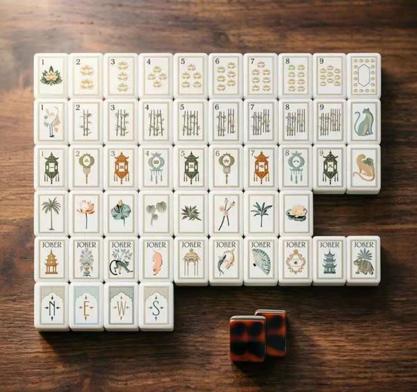 Krackle & Bam Mahjong Giftware Krackle & Bam - Orient Heritage Mahjong Tiles