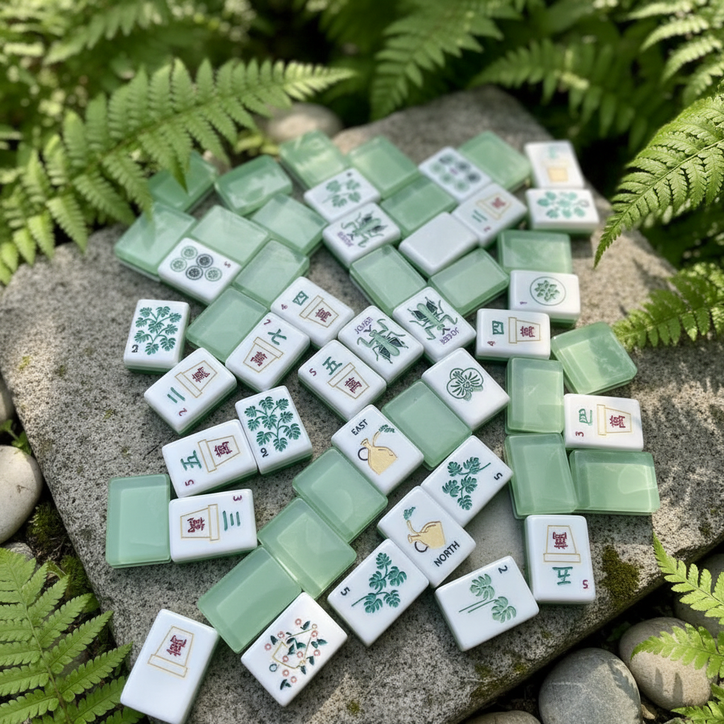 Krackle & Bam Mahjong Giftware Krackle & Bam - Secret Garden Mahjong Tiles