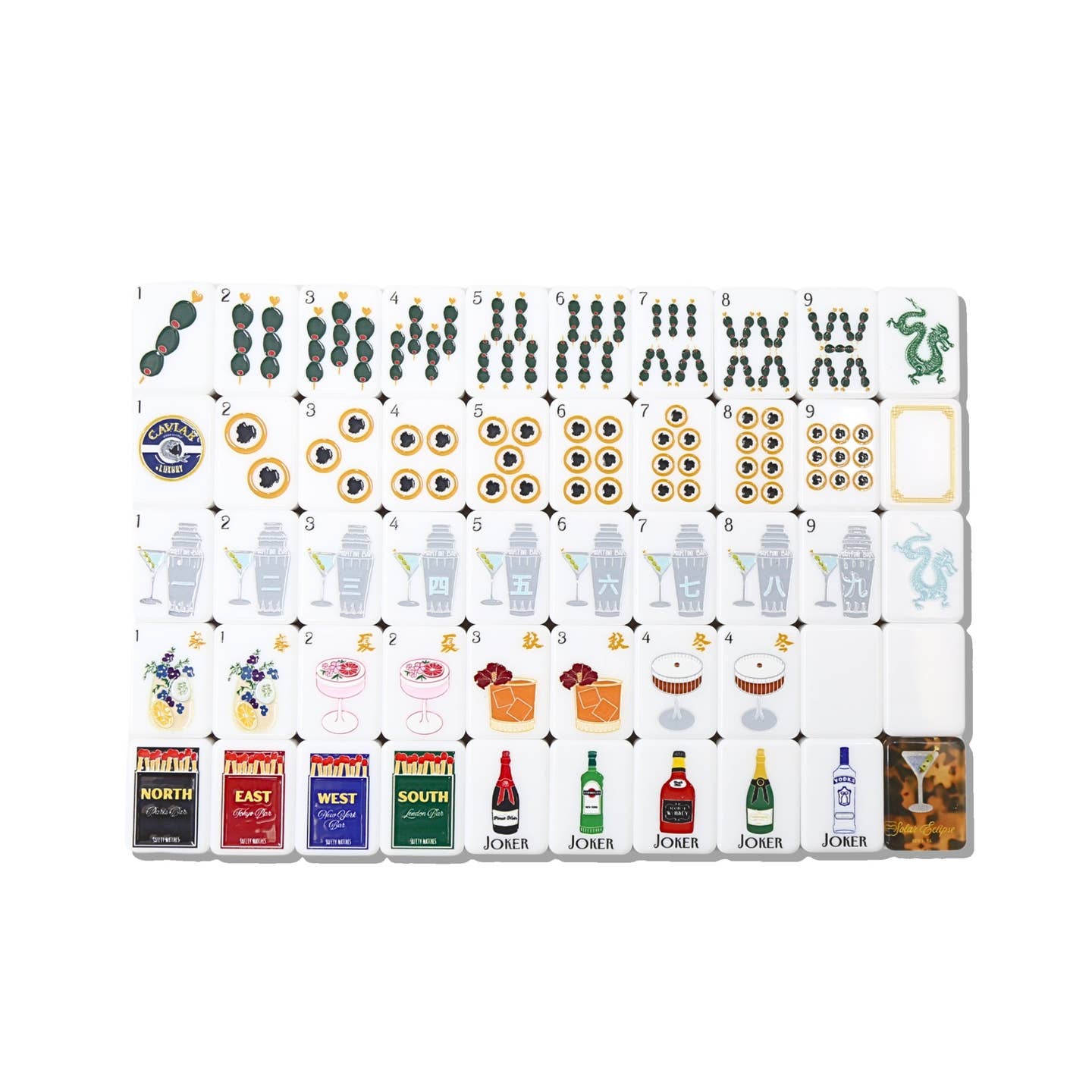 Krackle & Bam Mahjong Giftware Solar Eclipse Topshelf Collector’s Edition Mahjong Box Set