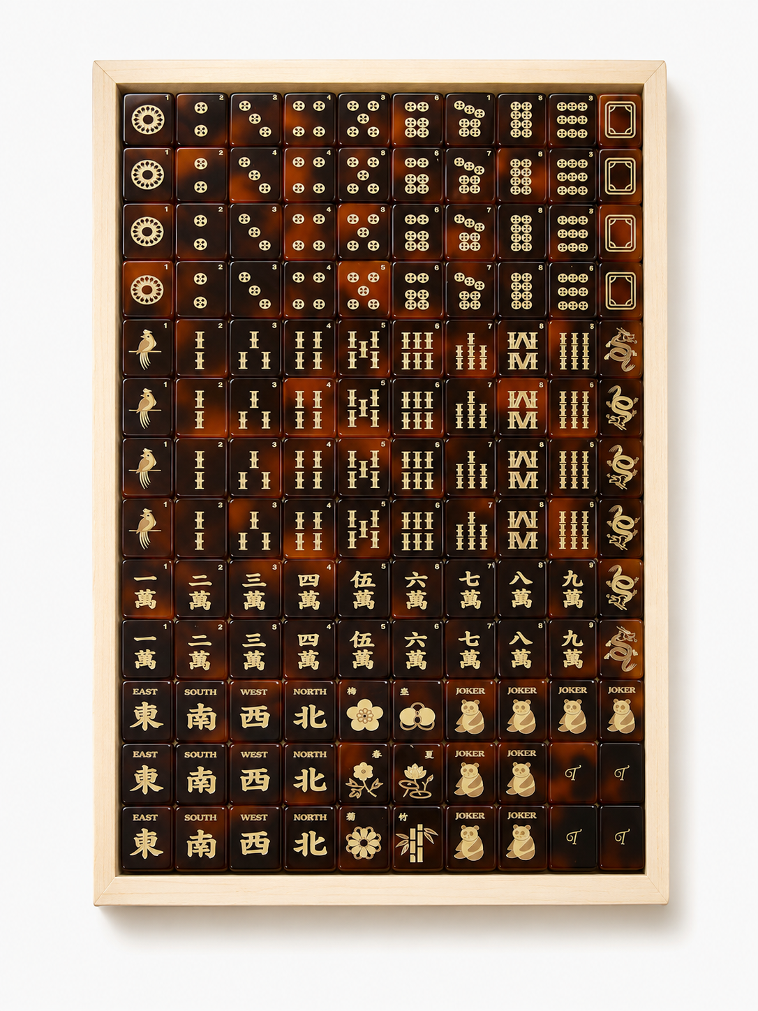 Krackle & Bam Mahjong Gfitware Tala Mahj - Tradewind Mahjong Tile Set -  Tortoise