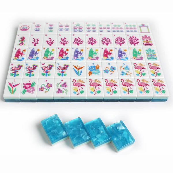 Krackle & Bam Mahjong Giftware Tropical Escape American Mahjong Tile Set