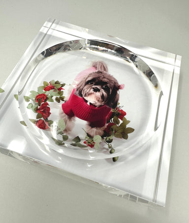Kristin Smith Giftware Custom Pet Acrylic Catchall Candy Dish Tray