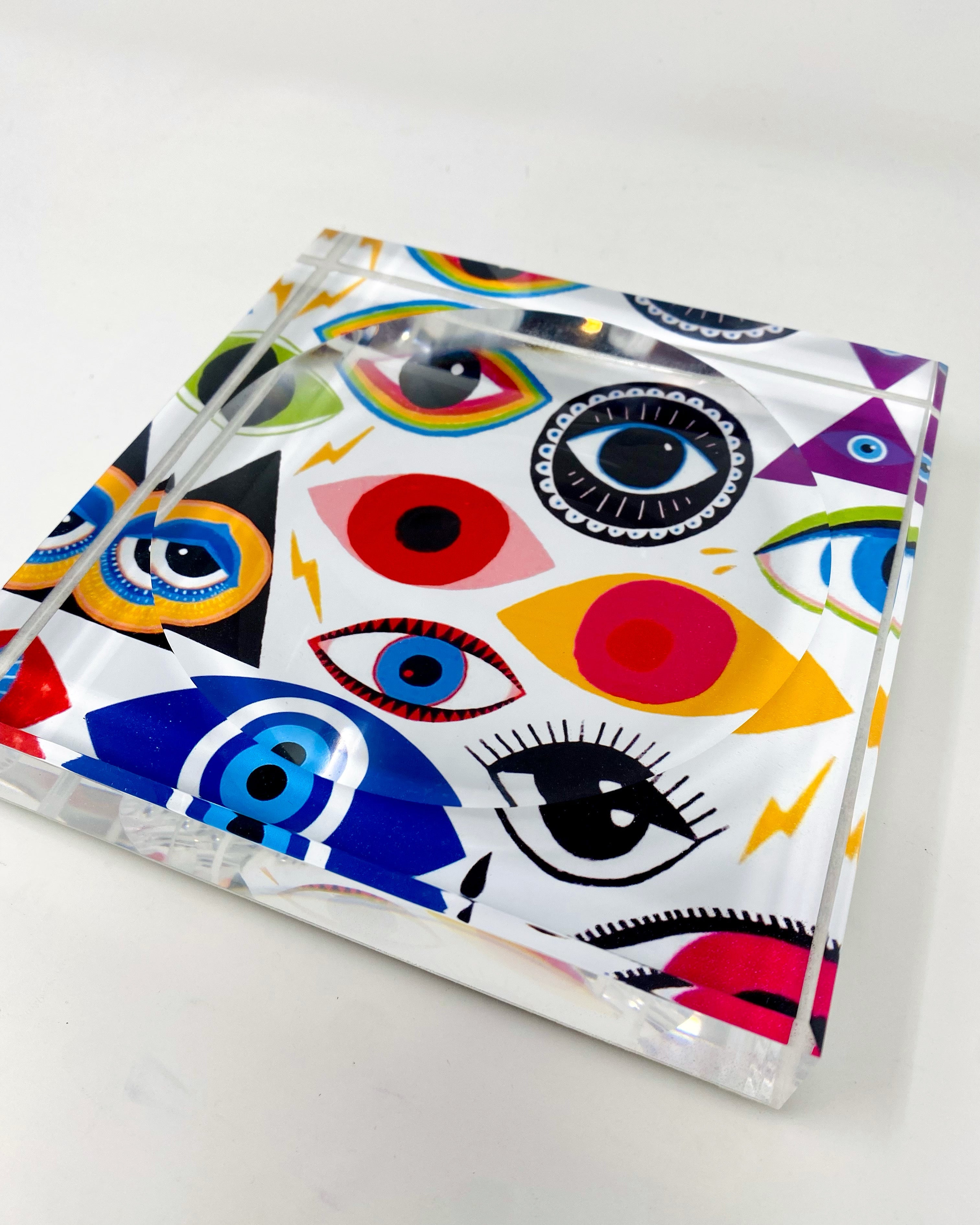 Kristin Smith Giftware Evil Eye Acrylic Catchall Candy Dish