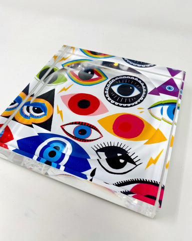 Kristin Smith Giftware Evil Eye Acrylic Catchall Candy Dish