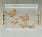 Kristin Smith Giftware Gold Butterfly Acrylic Tray
