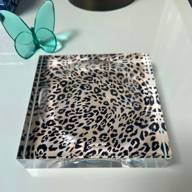 Kristin Smith Giftware Leopard Acrylic Candy Dish Catchall