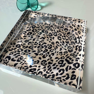 Kristin Smith Giftware Leopard Acrylic Candy Dish Catchall