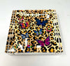 Kristin Smith Giftware Leopard Butterfly Acrylic Candy Dish Catchall
