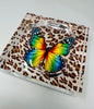 Kristin Smith Giftware Leopard Butterfly Candy Acrylic Block Candy Dish