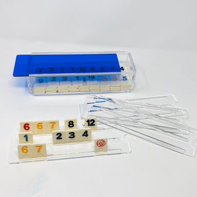 Kristin Smith Giftware Luxe Rummikub Blue Acrylic Game Set