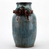 Danny's Fine Porcelain Blue Majolica Vase W/ Pome. Pattern: Majolica