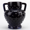 Danny's Fine Porcelain Dark Blue with Purple Tinted Handled Vase