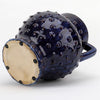 Danny's Fine Porcelain Dark Blue with Purple Tinted Handled Vase