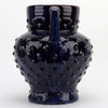 Danny's Fine Porcelain Dark Blue with Purple Tinted Handled Vase