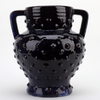 Danny's Fine Porcelain Dark Blue with Purple Tinted Handled Vase