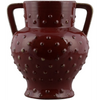 Danny's Fine Porcelain Red Handled Vase