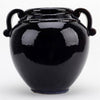 Danny's Fine Porcelain Dark Blue with Purple Tinted Round Vase W/ Handle