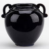 Danny's Fine Porcelain Dark Blue with Purple Tinted Round Vase W/ Handle