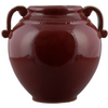 Danny's Fine Porcelain 12" Red Round Handled Vase