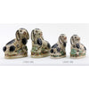 Danny's Fine Porcelain Staffordshire Bunny Hares- Black- Pair