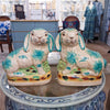 Danny's Fine Porcelain 8" Green Hares-Pair
